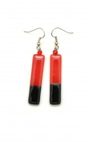 Color Blocked Rectangle Earrings